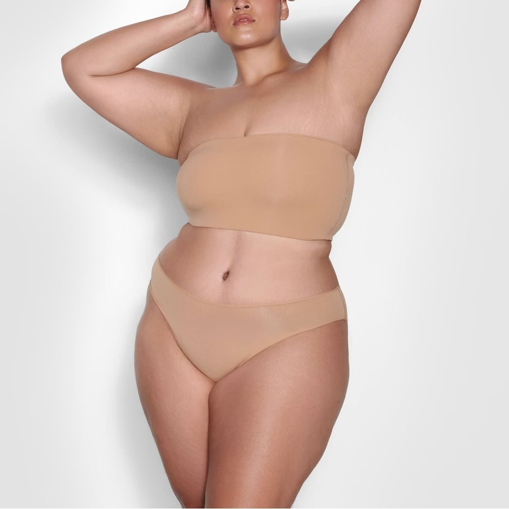Skims Fits Everybody Bandeau Strapless Bra Top Ochre 3X